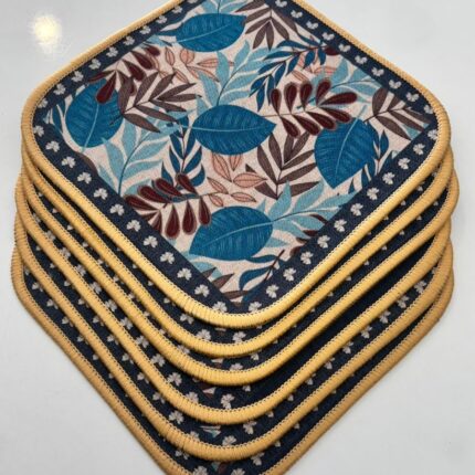 Botanical Charm Fabric Table Mat – Soft Layers of Style for Everyday Dining