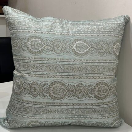 LUXURIOUS ROYAL SAGE TRADITIONAL WOVEN CUSHION COVER