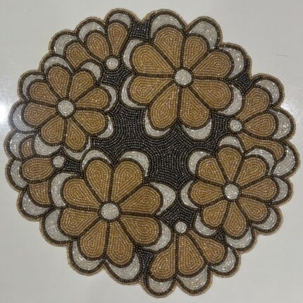 MAJESTIC ROYAL BLOOM HAND-BEADED LUXURY TABLE MAT