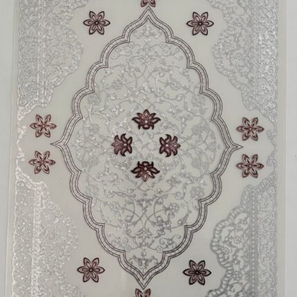 Royal Lace-Effect PVC Table Mat – Timeless Floral Geometry