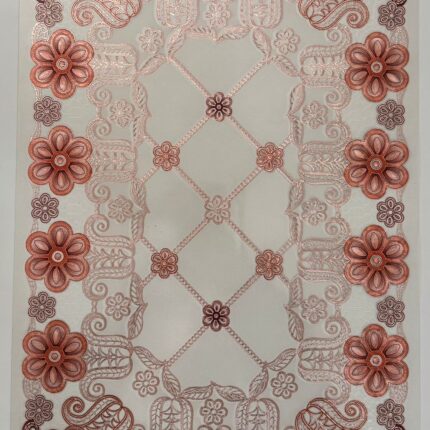 Ornate Floral Lattice PVC Table Mat – Elegant Everyday Protection