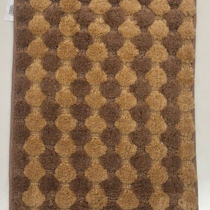 LUXURY EARTH-TONE TUFTED MICROFIBER FLOOR MAT WITH SOFT PLUSH COMFORT