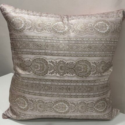 Classic Ornate Jacquard Cushion Cover – Soft Neutral Luxury