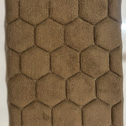 Warm brown hexa comfort floor mat with easy cleaning care