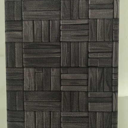 Modern Textured Block Design Floor Mat in Charcoal Grey