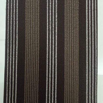 High-Quality Polyester Striped Floor Mat for Indoor Use