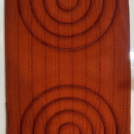 Rust Terracotta Arc Floor Mat – Easy Clean & Soft Comfort
