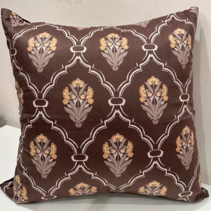 Earth & Ochre Mughal Lattice Oversized Cushion Cover