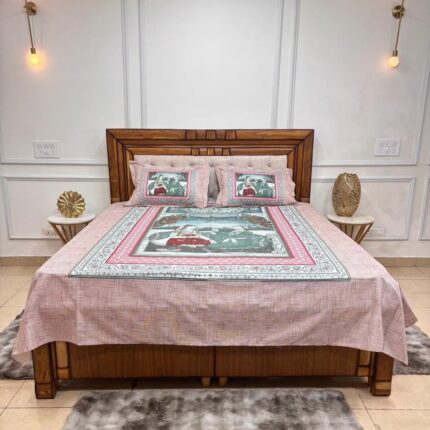 Royal Court Framed Portrait Premium Bedsheet Set