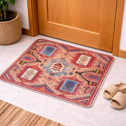 ARTISAN BOTANICAL PATCHWORK FLOOR MAT