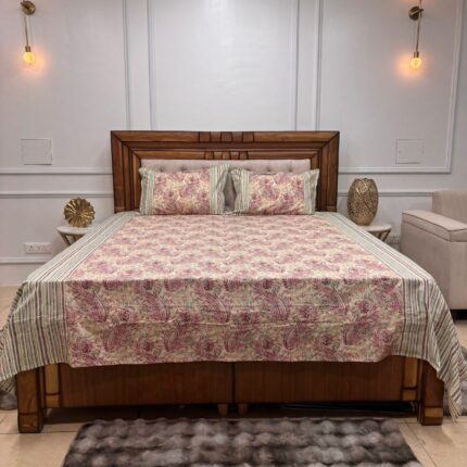 The Complete Ajrakh Chapter: Hand-Block Inspired Bedding with Signature Pillows