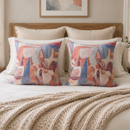 Abstract Pastel Cushion Cover – Modern Artistic Pillow Cover