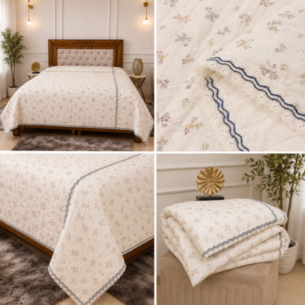Elegant Floral Comforter – A Touch of Grace for Your Bedroom