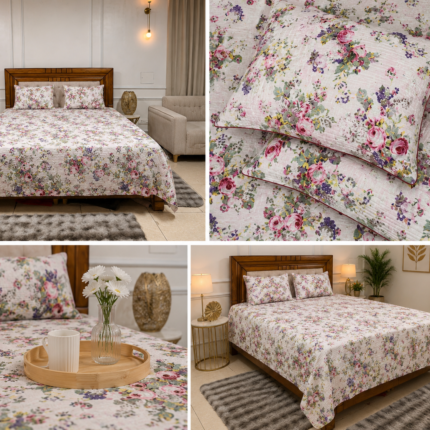 Timeless Floral Grace for a Bedroom Filled with Comfort and Elegance