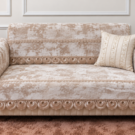 Elegant Sofa Covers with Statement Lace Detailing