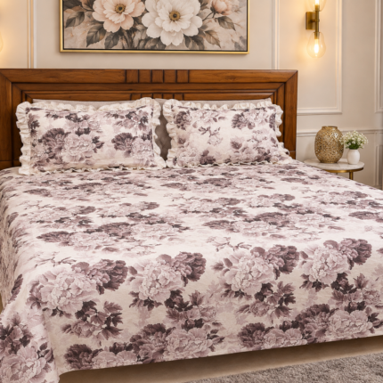 LUXURIOUS FLORAL PRINT BEDSHEET