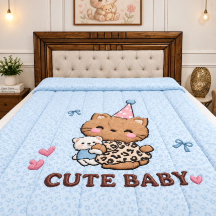 Kids Printed Comforter – Soft & Cozy Blue Bedding